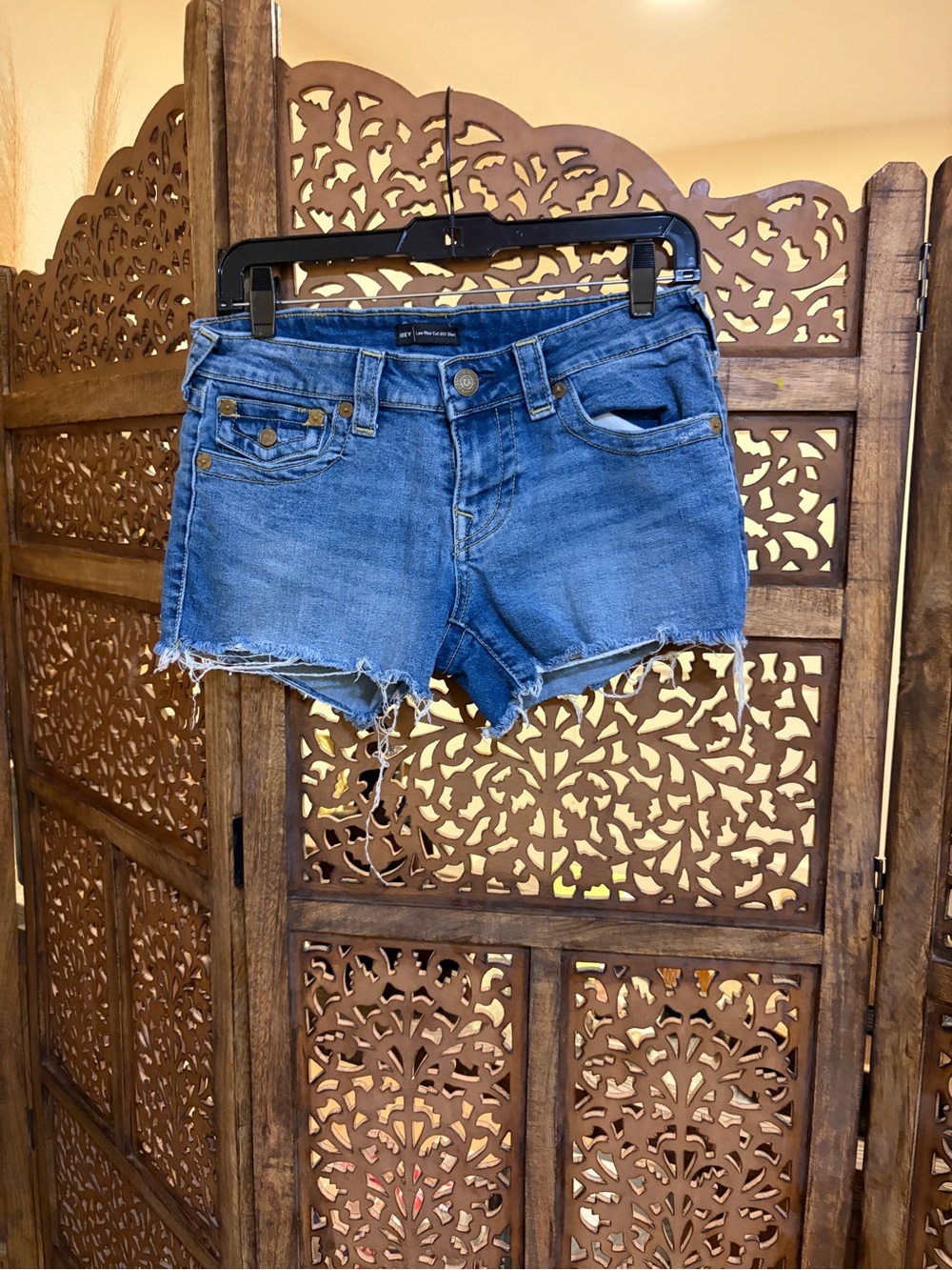 True Religion Joey Cut Off Short size 28 Y2K - Picture 5 of 14